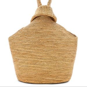 Sensi Studio woven straw pull through bag from Revolve